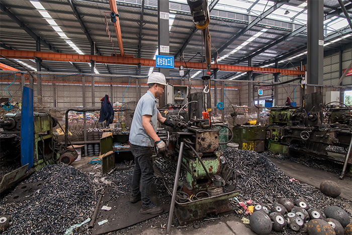 韶关网架配件-螺栓球加工车间